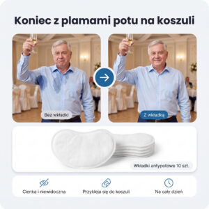 Wkładki antypotowe pod pachy – 10 szt.