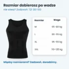 Tabela rozmiarów podkoszulka Heerkules według wagi: M 65–80 kg, L 80–95 kg, XL 95–110 kg, XXL 110–125 kg